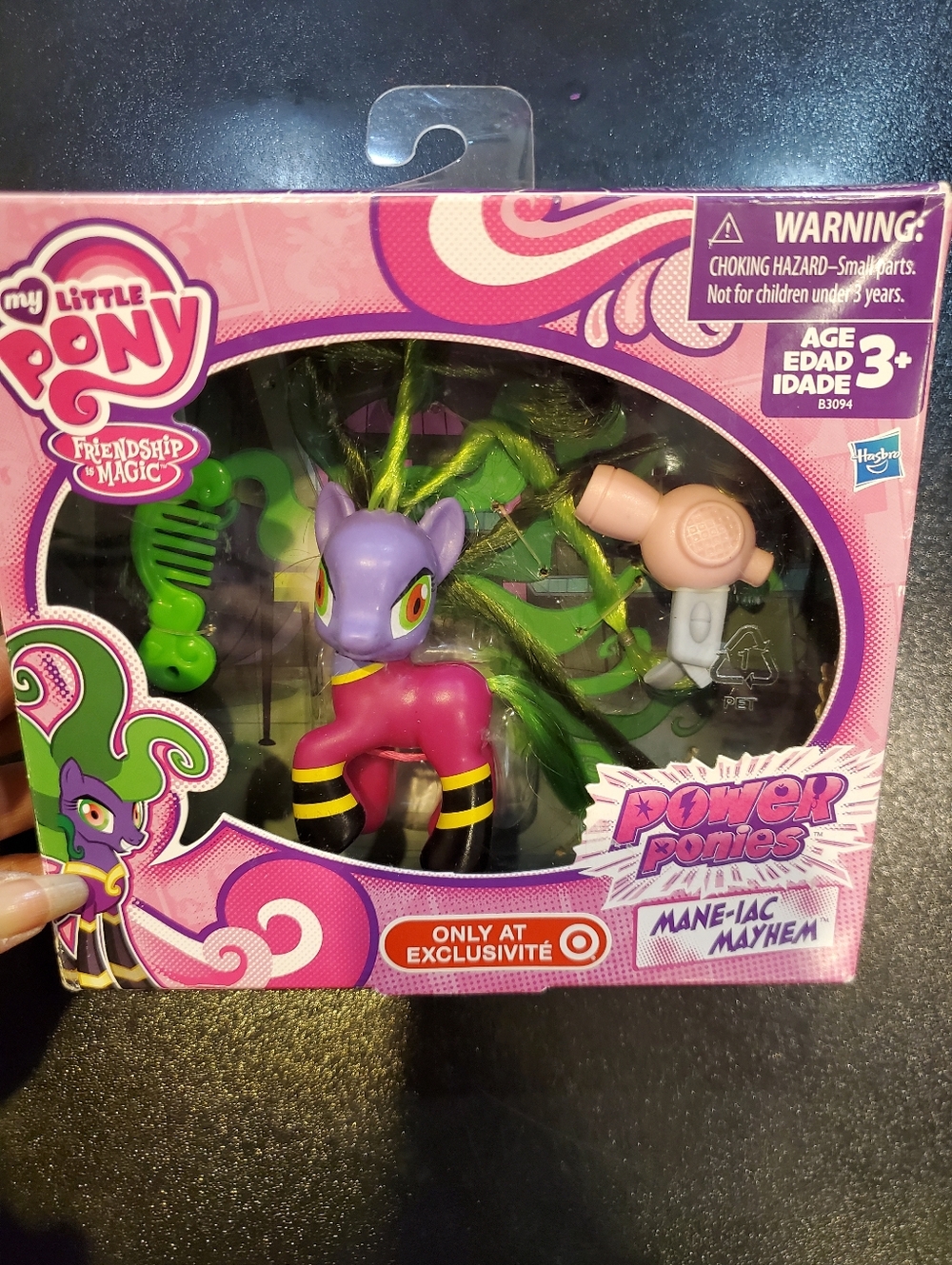Hasbro My Little Pony Power Ponies Mane-iac Mayhem Figure - Purple & Green
